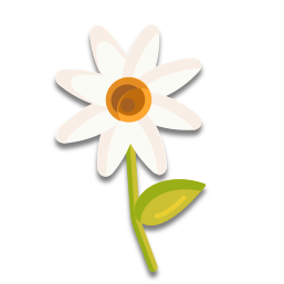 La fleur est blanche