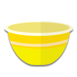 Le récipient est jaune