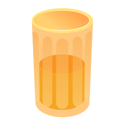 Le récipient est orange