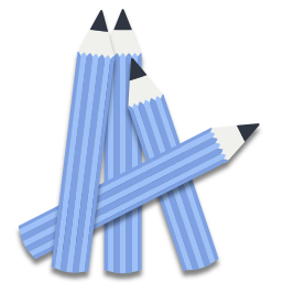 Les crayons sont bleus