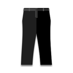 Il a un pantalon qui est noir